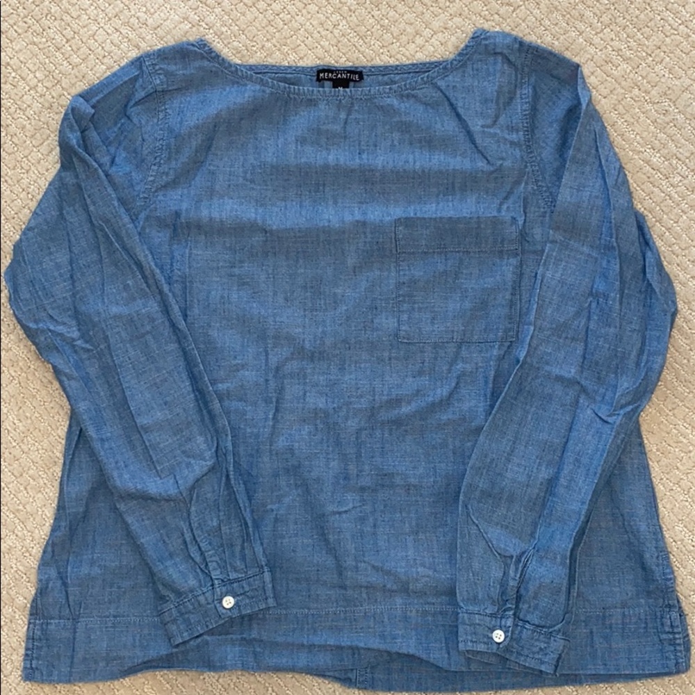 JCrew Mercantile Denim Shirt